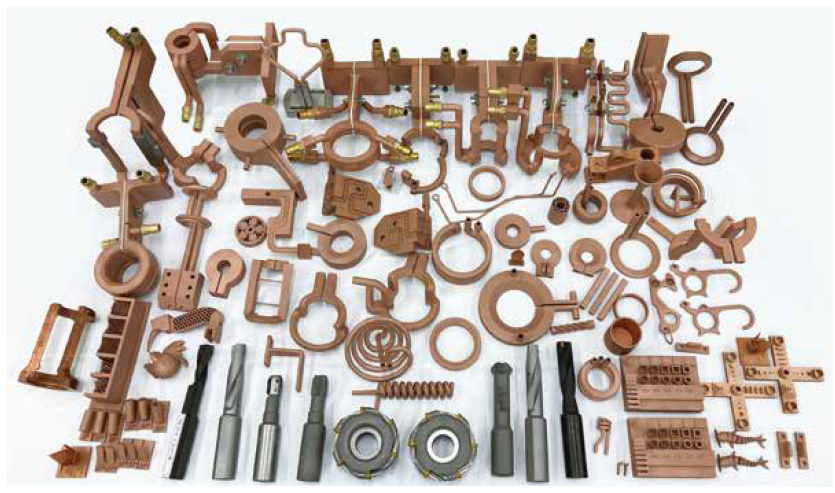 Keterangan gambar: Kumparan pemanas induksi dan dudukan pemotong diproduksi oleh perusahaan kami menggunakan printer 3D